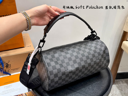 Louis new arrival Soft Polochon bag size: 34*17cm