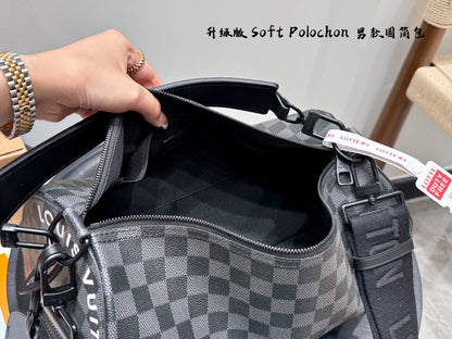 Louis new arrival Soft Polochon bag size: 34*17cm