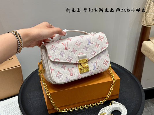 Louis new arrival Metis pink bag size: 21*13cm