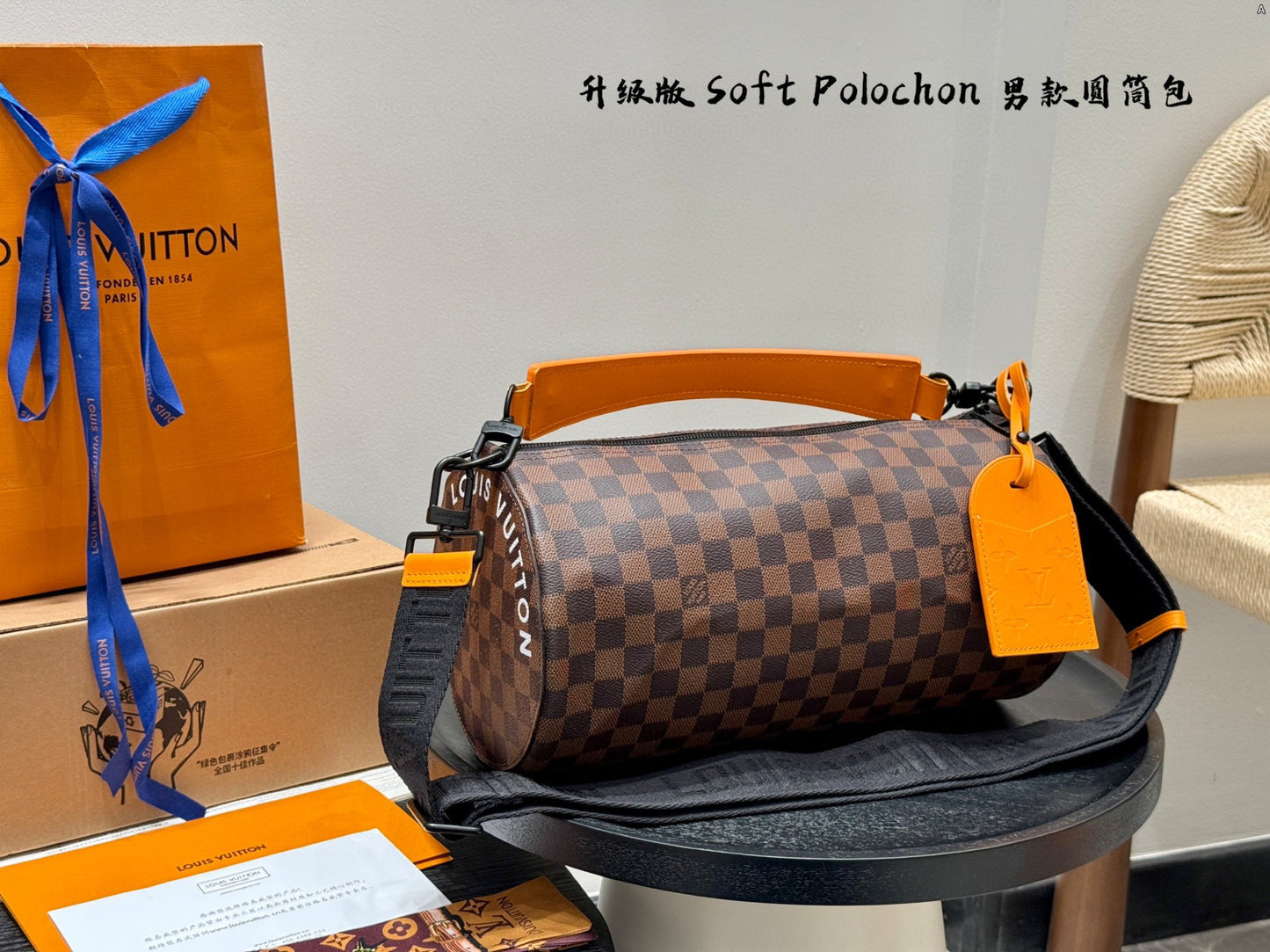 Louis new arrival Soft Polochon bag size: 34*17cm