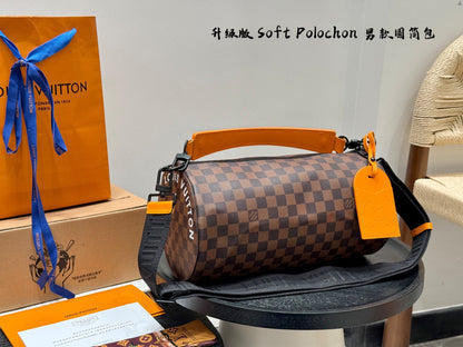 Louis new arrival Soft Polochon bag size: 34*17cm