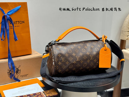 Louis new arrival Soft Polochon bag size: 34*17cm