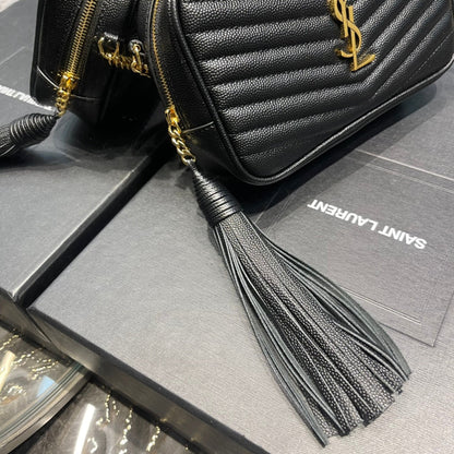 Y Lou Mini Bag In Quilted  Grain  De Poudre Embossed Leather