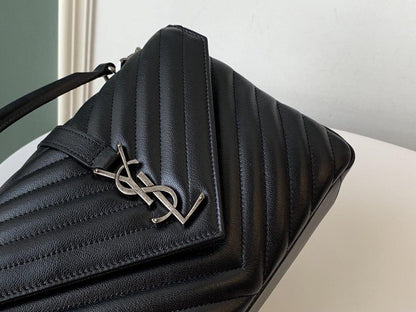 Y College Medium Quilted leather Bag
