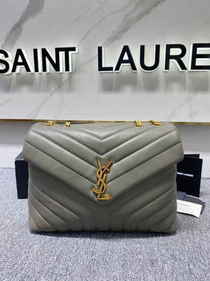 Y Loulou Medium Chain Bag In Y Leather