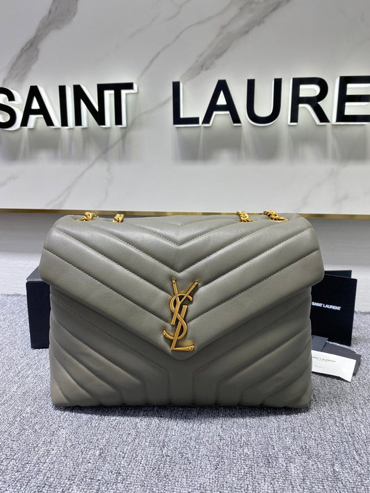 Y Loulou Medium Chain Bag In Y Leather