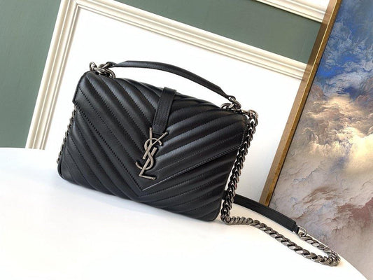 Y College Medium Quilted leather Bag