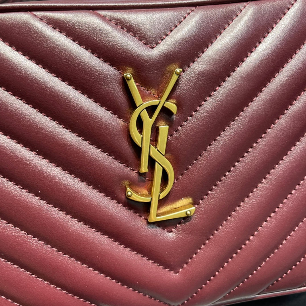 Y Lou Camera Bag In Quilted Leather